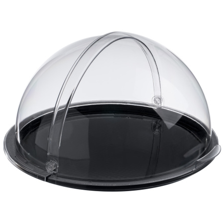 Крышка для подносов,корзин d=40 см. h=20 см. с ручками, поликарбонат, прозрачная GP /1/6/ 