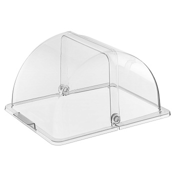 Крышка для гастроем.,подносов,корзин Roll-Top 1/2 32,5*26,5 см. h=18,5 см. поликарб, прозрачная GP/1/12/