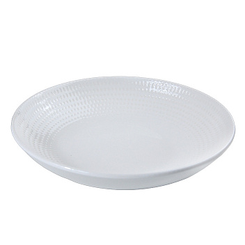 Тарелка d=230 мм. глубокая 1000 мл. h=45 мм. Белый Пьюре Дот, форма Банкет Bonna /1/6/558/ Тарелка d=230 мм. глубокая 1000 мл. h=45 мм. Белый Пьюре Дот, форма Банкет Bonna /1/6/558/