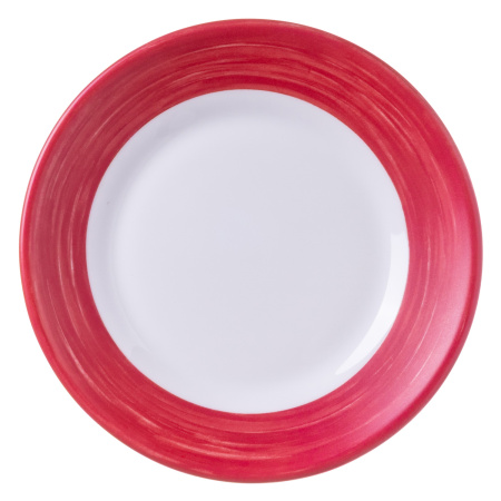 Тарелка d=155 мм. вишневый край Браш /1/6/24/