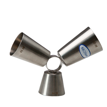 Джиггер 30/45/60 мл. d=42/40/44 мм. h=125 мм. нерж. MGsteel /1/72/ Джиггер 30/45/60 мл. d=42/40/44 мм. h=125 мм. нерж. MGsteel /1/72/