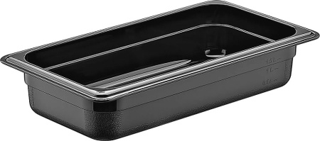 Гастроемкость 1/3 h= 65 мм. 325*176 мм. 2 л. п/п черная GP /1/18/