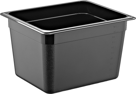 Гастроемкость 1/2 h=200 мм. 325*265 мм. 11 л. п/п черная GP /1/12/