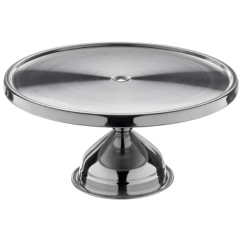 Подставка для торта d=32,5 см. h=15,7 см. на ножке нерж. MGsteel /1/24/