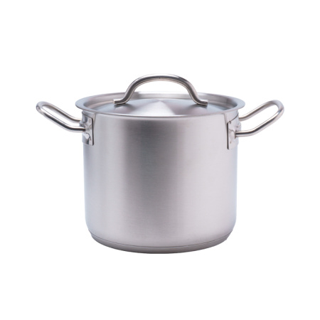 Кастрюля  2,8 л. нерж. d=18 см. h=10 см. тройное дно с крышк. (индукция) MGsteel /1/