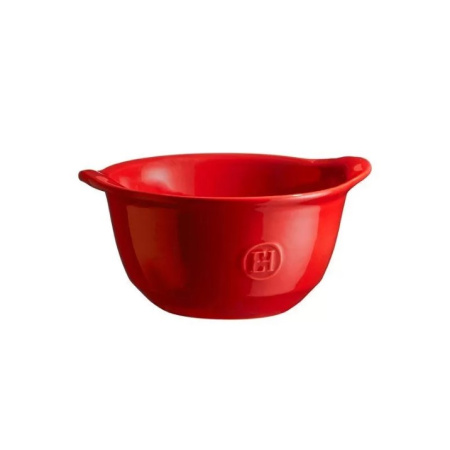 Форма для запекания и подачи 550 мл. d=140 мм. h=75 мм. с ушками красная керам Emile Henry /1/4/