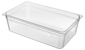 Гастроемкость 1/1 h=150 мм. 530*325 мм. 20 л. поликарб. прозрач.  /1/4/