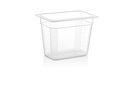 Гастроемкость 1/4 h=200 мм. 265*162 мм. 4,5 л. п/п прозрачная GP /1/24/