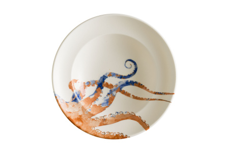 Тарелка d=240 мм. глубокая 400 мл. h=52 мм. Аквелис осьминог, форма Гурмэ Bonna /1/6/