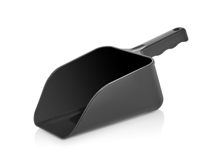 Совок для льда/сыпучих продуктов 1200 мл. 300 мм. перф., черный поликарбонат GP /1/24/