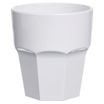 Олд Фэшн 250 мл. d=83 мм. h=90 мм. поликарбонат белый MGProf /1/42/