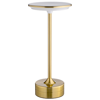 Лампа настольная d=13 см. h=28 см. 3 цвета, сенсорная регулировка яркости, нерж., золотая LED HIGH-TECH II MGline /1/20/