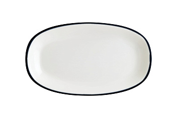 Блюдо овальное 240*140 мм. Линеа Черный, форма Гурмэ Bonna /1/12/1164/