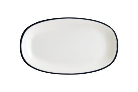 Блюдо овальное 240*140 мм. Линеа Черный, форма Гурмэ Bonna /1/12/1164/