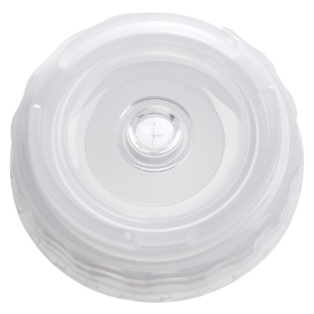 Емкость для соуса 1000 мл. d=75 мм. h=257 мм. c 2 крышками, с силик. носик. широкая прозрачная, крышки прозрачные GP /1/96/ ВДОХНОВЕНИЕ