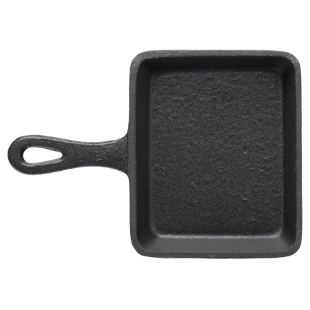 Сковорода порц. 12,5*10,3 см. h=2,5 см. 0,2 л. чугун /1/