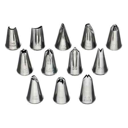 Набор кондитерских насадок 12 шт нерж. для мини-капкейков и пирожных /1/ АКЦИЯ Набор кондитерских насадок 12 шт нерж. для мини-капкейков и пирожных /1/ АКЦИЯ