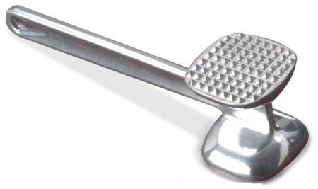 Молоток для отбивания мяса алюм. 0,42 кг 7*6,5 см. 24 см. МГ (MG) /1/36/