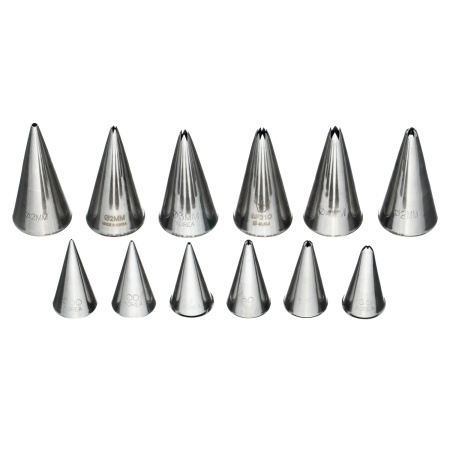 Набор кондитерских насадок 12 шт нерж. для тонких узоров /1/