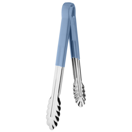 Щипцы универсальные 30 см. нерж. синяя ручка MGsteel /1/120/ 