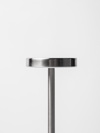 Лампа настольная d=8 см. h=34 см. 3 цвета, сенсорная регулировка яркости, алюм., серебристая LED METAL MGline /1/20/ АКЦИЯ