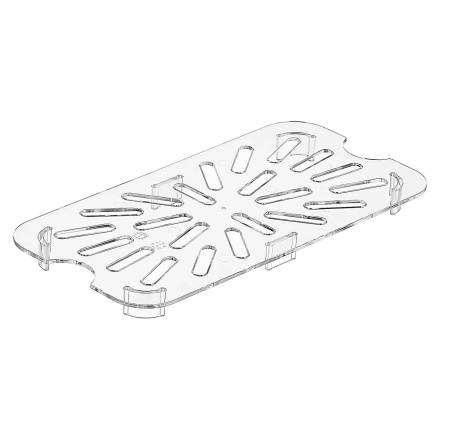 Сливная вставка к GN 1/4 (дренаж) поликарб. прозрачная GP /1/48/