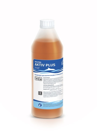 Средство для ручной мойки посуды 1 л. высококонцентр. в воде любой жестк. ph 8 AKTIV Plus /1/12/ Средство для ручной мойки посуды 1 л. высококонцентр. в воде любой жестк. ph 8 AKTIV Plus /1/12/