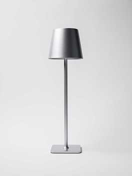 Лампа настольная d=11 см. h=38 см. 3 цвета, сенсорная регулировка яркости, нерж., серебристая LED POST-MODERN MGline /1/20/ ВДОХНОВЕНИЕ