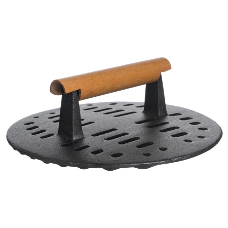 Пресс для гриля d=230 мм. чугун с дерев. ручкой /1/