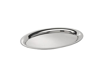 Поднос для подачи овальный 26,5*19,5 мм нерж. APS /1/