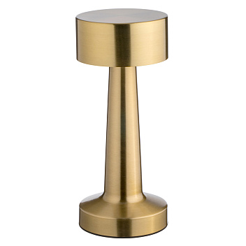 Лампа настольная d=9 см. h=21,5 см. 3 цвета, сенсорная регулировка яркости, нерж., золотая LED SIMPLE II MGline /1/20/