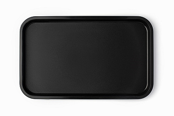 Поднос 52,5*32,5 см. черный АБС-пластик ОСОБО ПРОЧНЫЙ морозостойкий MGprof /1/10/