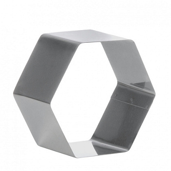 Форма кондитерская "Шестиугольник" 5 см. h=5 см. нерж. /1/