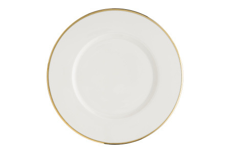 Тарелка d=240 мм. Золотая линия, форма Нит, тонкий край Bonna /1/6/972/