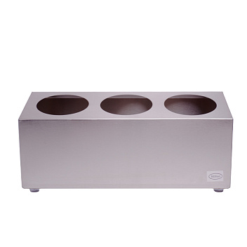 Органайзер для столовых приборов 3 стакана 38,5*15,8*17,3 см. нерж. MGsteel /1/6/