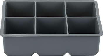 Форма для льда на 6 кубиков 5*5 см. силикон /1/ Форма для льда на 6 кубиков 5*5 см. силикон /1/