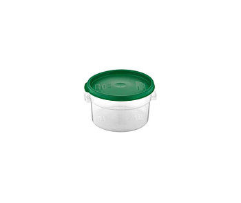 Контейнер для продуктов круглый 2,1 л. d=17 см. h=11 см., прозрачный, п/п, без крышки (крышка 76733) /1/12/