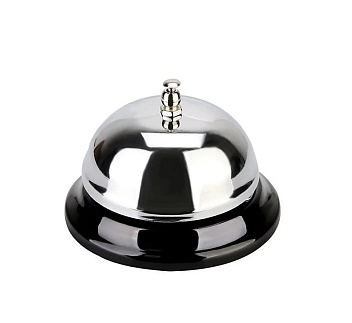 Звонок барный d=10 см. h=7 см. хром.сталь MGsteel /1/6/144/ АКЦИЯ
