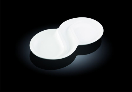 Менажница 2-х секц. 330*185 мм. h=25 мм. Wilmax /1/3/18/