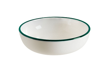 Салатник d=140 мм. 350 мл. h=50 мм. штабелир. Линеа Зеленый, форма Хюгге Bonna /1/12/