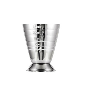 Джиггер 15-75 мл. d=51 мм. h=67 мм. нерж. с делениями MGsteel /1/144/ Джиггер 15-75 мл. d=51 мм. h=67 мм. нерж. с делениями MGsteel /1/144/