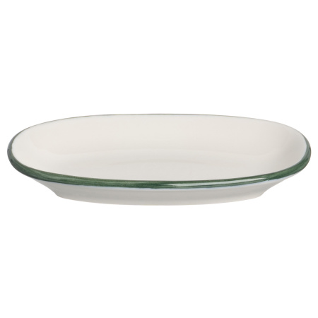 Блюдо овальное 150*85 мм. Линеа Зеленый, форма Гурмэ Bonna /1/12/3168/
