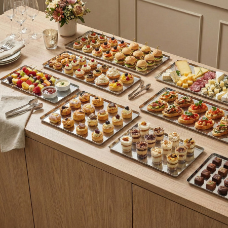 Блюдо для подачи прямоуг. 50*20 см. нерж. Abert /1/