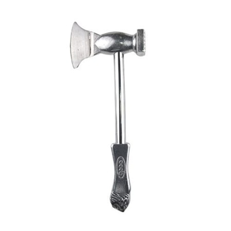 Молоток-топорик для отбивания мяса нерж. 0,36 кг 12*3,5 см. 28 см. Винтаж /1/50/ Молоток-топорик для отбивания мяса нерж. 0,36 кг 12*3,5 см. 28 см. Винтаж /1/50/