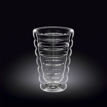 Стакан 300 мл. d=85 мм. h=135 мм. с двойными стенками Термостекло Wilmax /1/60/ АКЦИЯ