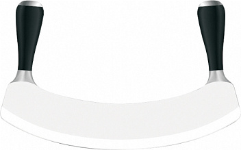 Нож для овощей 260 мм. с двумя ручками, черный Pinti /1/