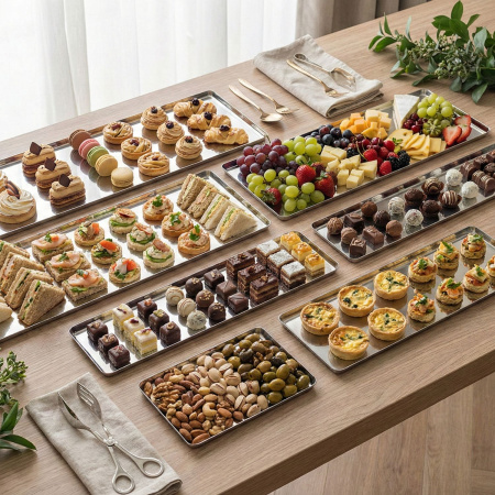 Блюдо для подачи прямоуг. 60*20 см. нерж. Abert /1/