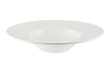 Тарелка для пасты d=280 мм.  400 мл. Ирис Белый, форма Банкет Bonna /1/6/396 Тарелка для пасты d=280 мм.  400 мл. Ирис Белый, форма Банкет Bonna /1/6/396
