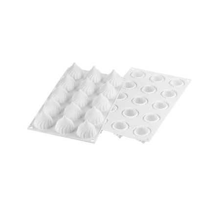 Форма для выпечки 15 ячеек 30 мл. d=41 мм. h=45 мм. Русские купола силикон Silikomart /1/10/