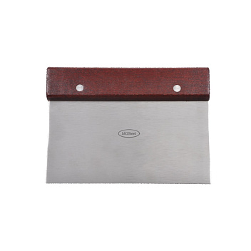 Скребок (разделитель для теста) h=11см. раб.часть 15*8 см. нерж, дерев. ручка MGsteel /1/12/120/